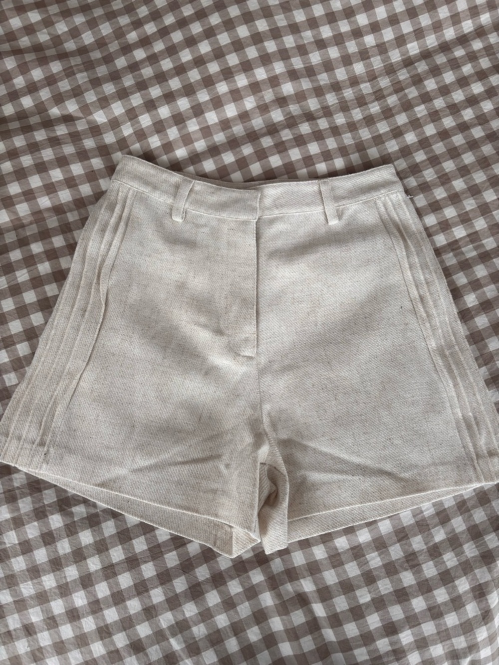NWOT Ronny Kobo Collection White High-Rise Tailored Shorts | the ally short - Picture 4 of 10